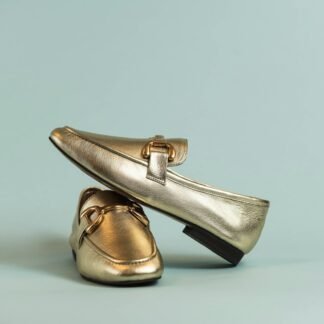 Mocasín metalizado Venecia
